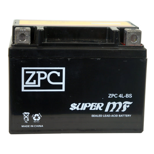 ZPC YTX4L-BS High Performance AGM Power Sports Battery