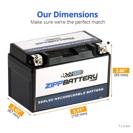 YTZ10S-BS AGM High Performance Power Sports Battery