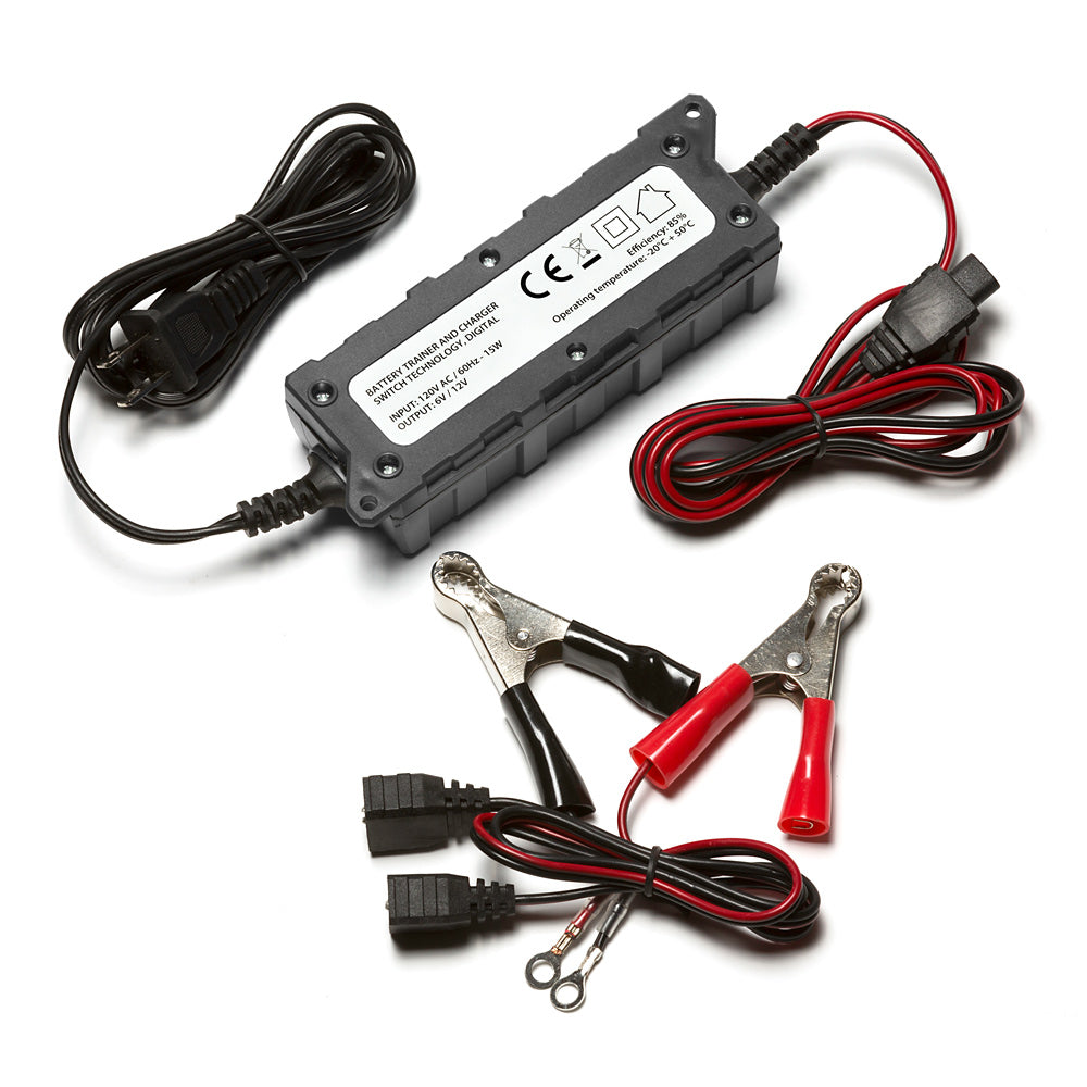 YTX4L-BS iGel Powersport Battery with 2/4 amp smart battery charger- Bundle of 2 items